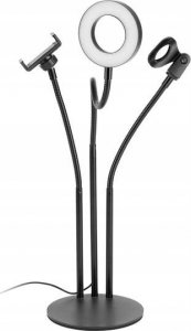 Lampa pierścieniowa ECOBOX LAMPA LED PIERŚCIENIOWA SELFIE RING MAKIJAŻ STATYW 5
