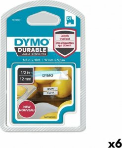 Dymo Taśma termotransferowa Dymo Biały Czarny 12 x 5,5 mm (6 Sztuk) 1