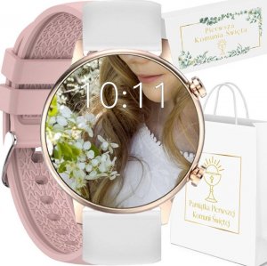 Smartwatch Rubicon RNCF09 + biały pasek Różowy  (RNCF09) 2