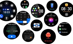 Smartwatch Rubicon RNCF09 + biały pasek Różowy  (RNCF09) 5