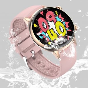 Smartwatch Rubicon RNCF09 + biały pasek Różowy  (RNCF09) 7