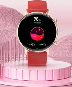 Smartwatch Rubicon RNCF09 + biały pasek Różowy  (RNCF09) 10