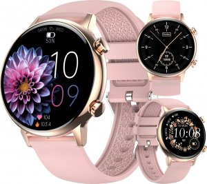 Smartwatch Rubicon RNCF09 + biały pasek Różowy  (RNCF09) 11