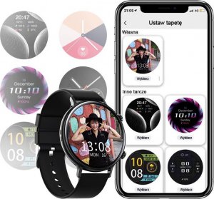 Smartwatch Rubicon RNCE98 Czarny + biały pasek (RNCE98) 11