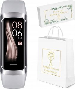 Smartband Rubicon Zegarek dziecięcy Rubicon SMARTWATCH- srebrny-komunia 1