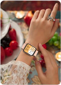 Smartwatch Rubicon RNCE97 z torebką Czerwono-niebieski  (RNCE97) 18