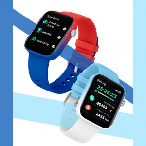 Smartwatch Rubicon RNCE97 z torebką Czerwono-niebieski  (RNCE97) 10