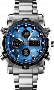 Zegarek sportowy Skmei ZEGAREK MĘSKI SPORTOWY MODNY STOPER DATOWNIK ALARM LED + PUDEŁKO 1