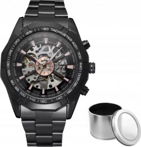 Zegarek WINNER ZEGAREK MECHANICZNY MĘSKI AUTOMATYCZNY STALOWY LUKSUSOWY WINNER + PUDEŁKO NA PREZENT 13