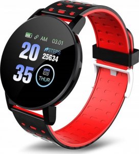 Smartwatch ZeeTech 119+ Czarno-czerwony 1