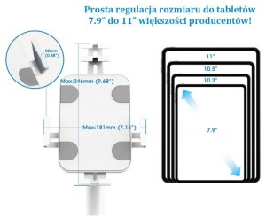 Uchwyt Manhattan Manhattan 406352 uchwyt Tablet/UMPC Biały 6