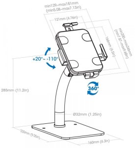 Uchwyt Manhattan Manhattan 406352 uchwyt Tablet/UMPC Biały 9