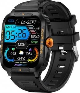 Smartwatch Colmi Smartwatch Colmi P76 (czarno- pomarańczowy) 1