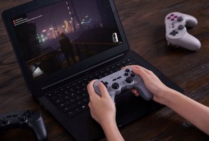 Pad 8BitDo 8BitDo PRO 2 – „Hall Edition“ belaidis žaidimų valdiklis, pilkas, jungiklis / kompiuteris / „Android“ 6