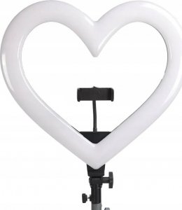 Lampa pierścieniowa OEM Lampa LED Ring / Heart Stream RGB pierścieniowa 10 cali FULL COLOR z uchwytem na telefon + statyw JM26-10 6