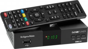Tuner TV Kruger&Matz Tuner DVB-T2 H.265 HEVC Kruger&Matz HDMI SCART PVR EPG USB dekoder 1
