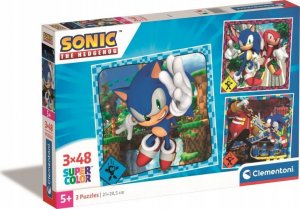Clementoni Puzzle 3x48 elementów Sonic 1