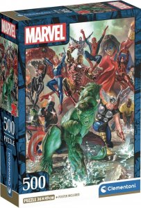 Clementoni Puzzle 500 elementów Compact The Avengers 1