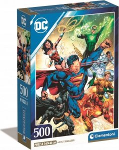 Clementoni Puzzle 500 elementów Compact DC Comics Liga Sprawiedliwych (Justice League) 1