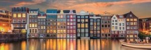 Clementoni Puzzle 1000 elementów Panorama High Quality Bright Amsterdam 1