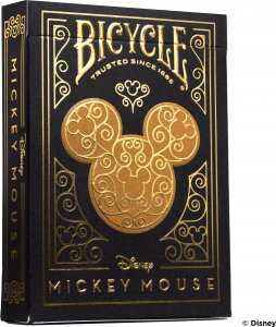 Bicycle Karty Black & Gold Mickey 14