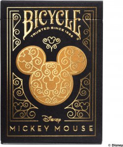 Bicycle Karty Black & Gold Mickey 2