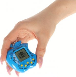 Zabawka Tamagotchi elektroniczna gra jabłko niebieskie 6