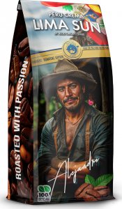 Kawa ziarnista Blue Orca Coffee Kawa ziarnista PERU LIMA SUN CREMA 1kg Farmers Limited Edition - BLUE ORCA 1