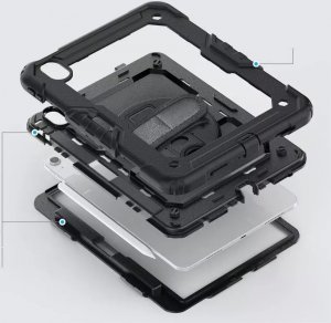 Etui na tablet 4kom.pl Etui obudowa Solid360 do Apple iPad Air 11 6 / 2024 Black 2