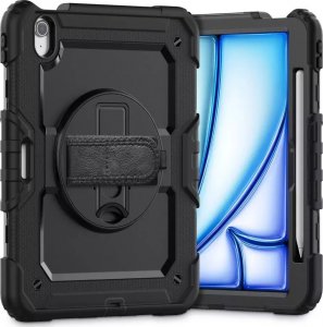Etui na tablet 4kom.pl Etui obudowa Solid360 do Apple iPad Air 11 6 / 2024 Black 3