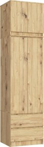 Fabryka Mebli Akord Nadstawka na szafę 60 cm - dąb artisan - 2 drzwi 4