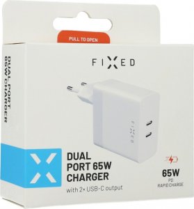 Ładowarka Fixed Dual USB-C Mains Charger, PD support, 65W 7