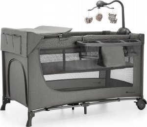 KinderKraft Łóżeczko turystyczne JOY 2 DARK GREY + akcesoria 3