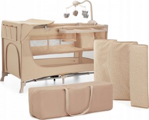 KinderKraft Łóżeczko turystyczne JOY 2 BEIGE + akcesoria 1