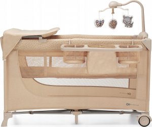 KinderKraft Łóżeczko turystyczne Joy 2 z akcesoriami, beżowe 2