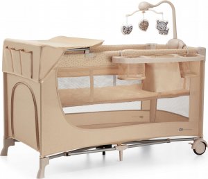 KinderKraft Łóżeczko turystyczne Joy 2 z akcesoriami, beżowe 3