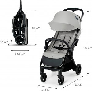 Wózek KinderKraft Wózek spacerowy APINO DOVE GREY 8