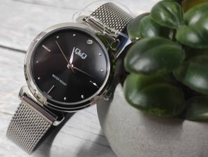 Zegarek Q&Q Zegarek QQ Q27B-003P Damski Klasyczny Cyrkonia 2