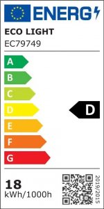 Świetlówka Ecolight Świetlówka LED G13 T8 HIGH-LUMEN 130LM/W 1200mm 18W LED 18W-NW 2340lm 4000K EC79749 12
