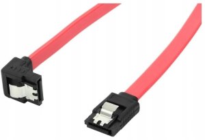 Kabel zasilający Accura Accura SATA III - SATA III 0.3m kątowy czerwony 2