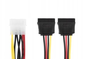 Kabel zasilający Accura Accura SATA III - SATA III 0.5m czerwony 4