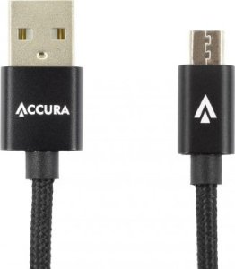 Kabel USB Accura Accura USB 2.0 - micro USB 1.5m czarny 2