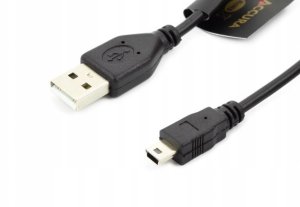 Kabel USB Accura Accura mini USB 1.8m czarny 1