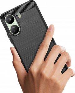 Tech-Protect Tech-Protect TPUCarbon do Xiaomi Redmi 13C / POCO C65 czarny 2