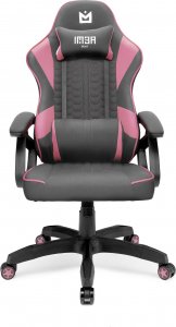 Krzesło biurowe IMBA Seat Fotel gamingowy IMBA GUARDIAN różowy materiałowy 1