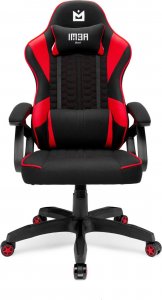 Krzesło biurowe IMBA Seat Fotel gamingowy IMBA GUARDIAN czerwony materiałowy 1