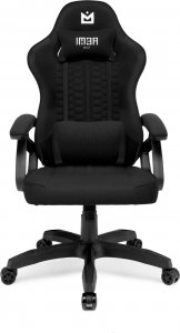 Krzesło biurowe IMBA Seat Fotel gamingowy IMBA GUARDIAN czarny materiałowy 1