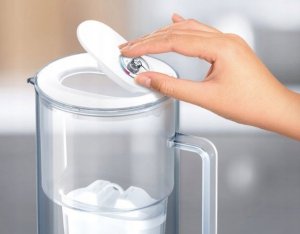 Dzbanek filtrujący Aquaphor Glass 2,5L BIAŁY  + 1 wkład Maxfor Plus Mg 4