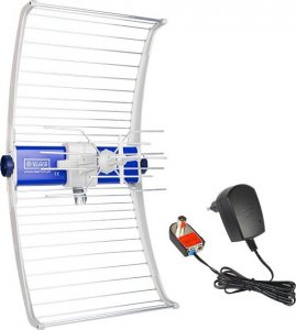 Antena RTV Telkom-Telmor Antena TV DVB-T/T2 ASR IQ 5G 700 PROTECTED 2023 z zasilaczem ZZA-7 Telkom Telmor 2