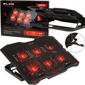 Podstawka chłodząca Blow Gamingowa podstawka chłodząca pod laptop BLOW Adrenaline VENTUS podświetlana 6